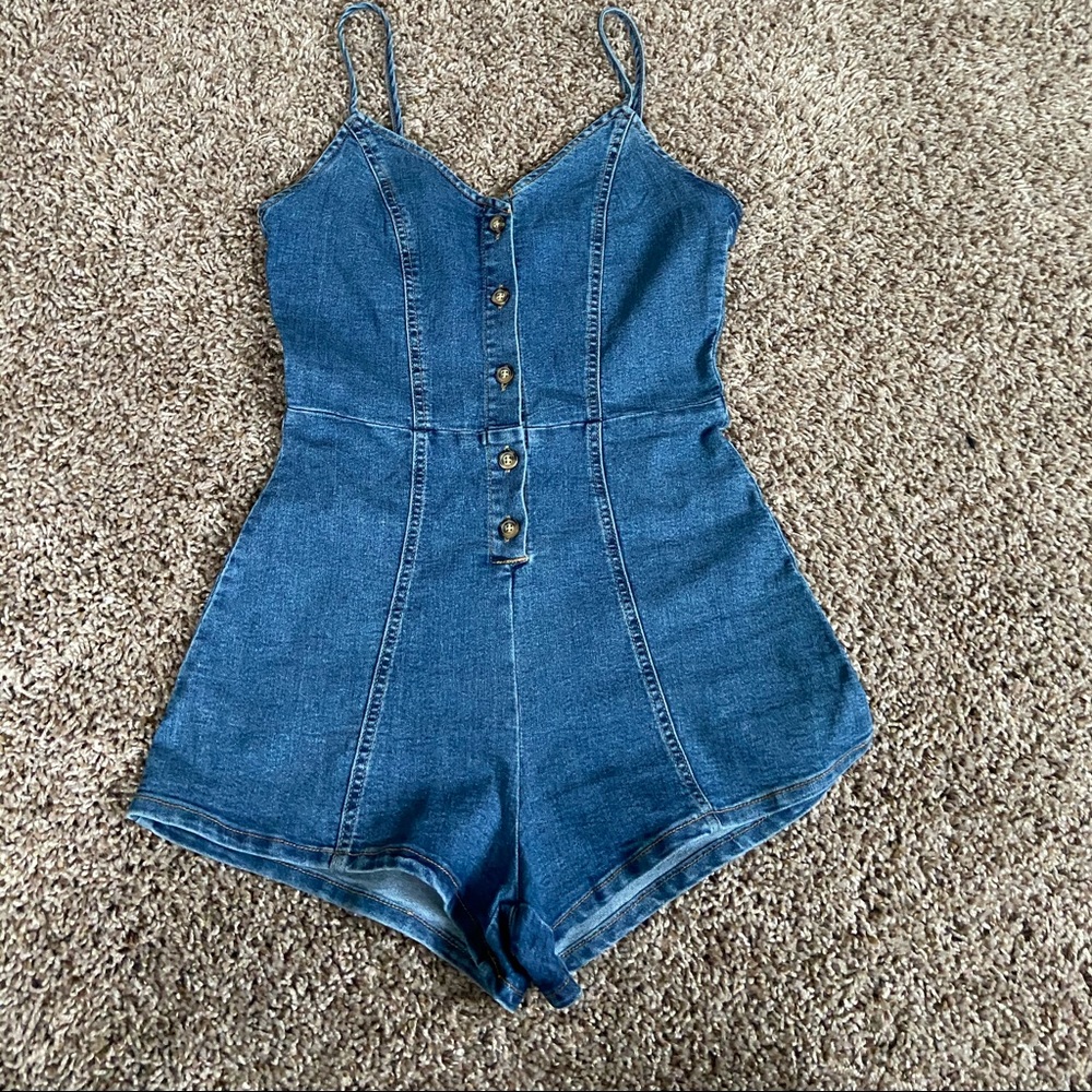 Denim one piece